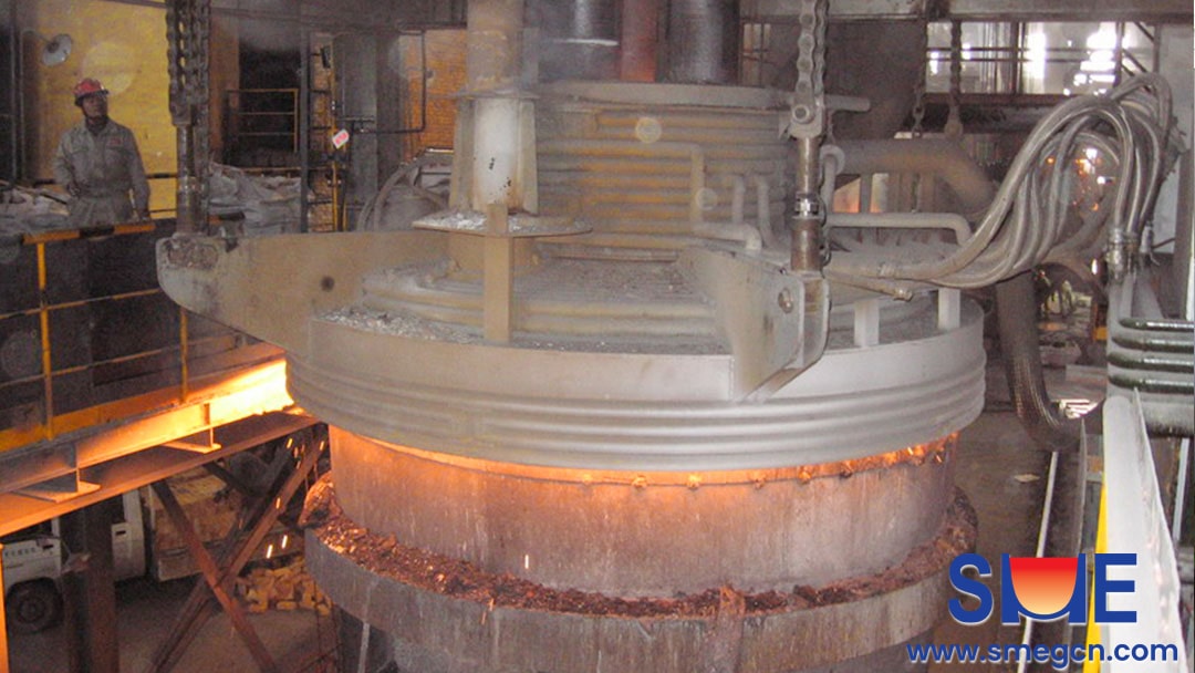 Electric Arc Furnace EAF in operation