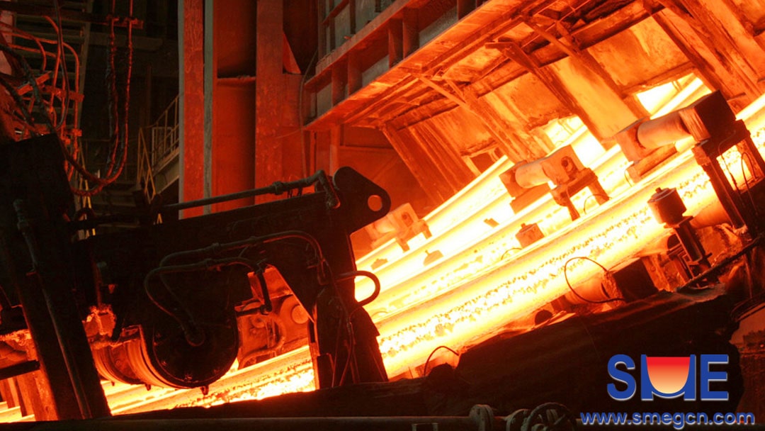 Continuous Casting Machine in Operation